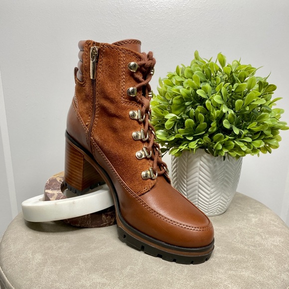 Vince Camuto Tan Brown Donenta Boots Size US 7.5 - Picture 1 of 15